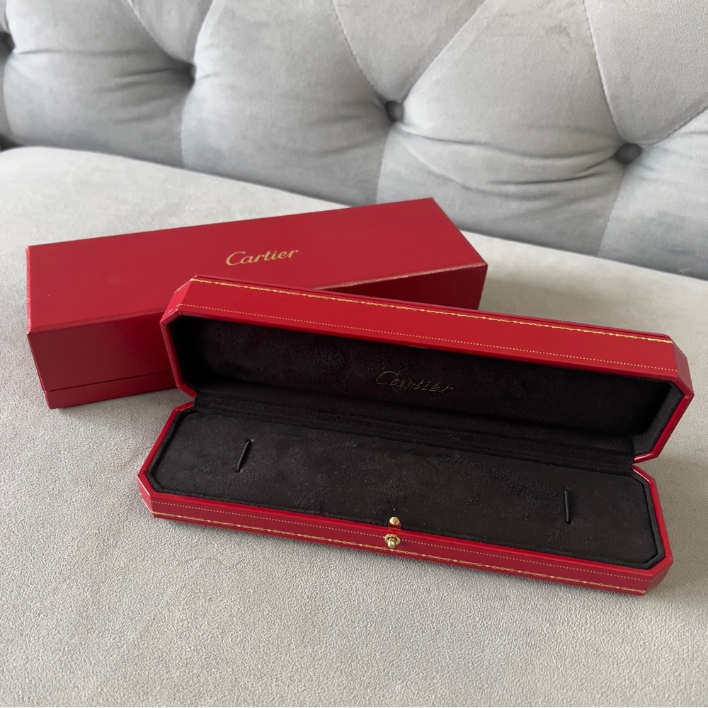 CARTIER Bracelet Box + Outer Box 9.40x3x2 inches